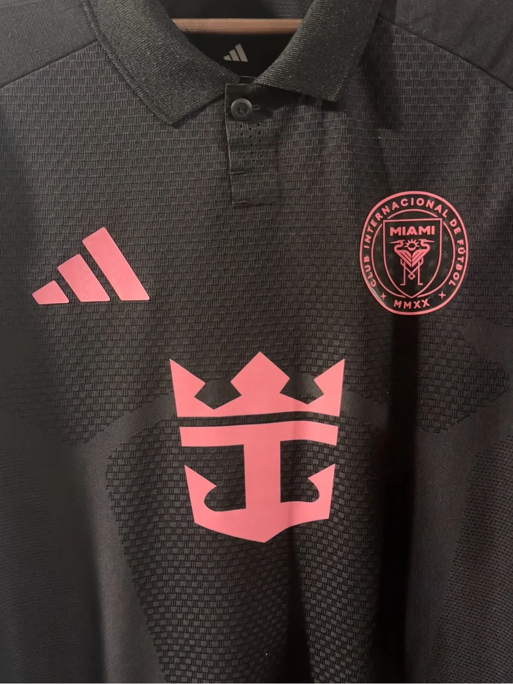 adidas Authentic MLS Inter Miami CF Away Soccer Jersey Polo Size Large (NWT)